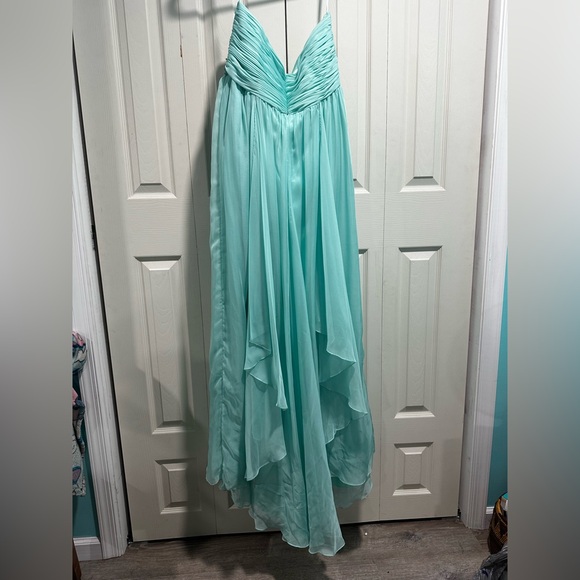 Dave & Johnny Aqua Dress - Picture 2 of 4